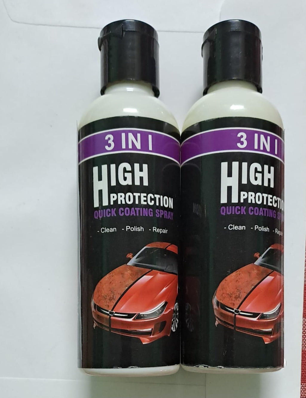 Premium Nano Ceramic Car Coating Spray (Pack of 2) – Hydrophobic Water Repellent, Scratch Concealer & Ultra Gloss Paint Protection for Cars, Bikes & More
