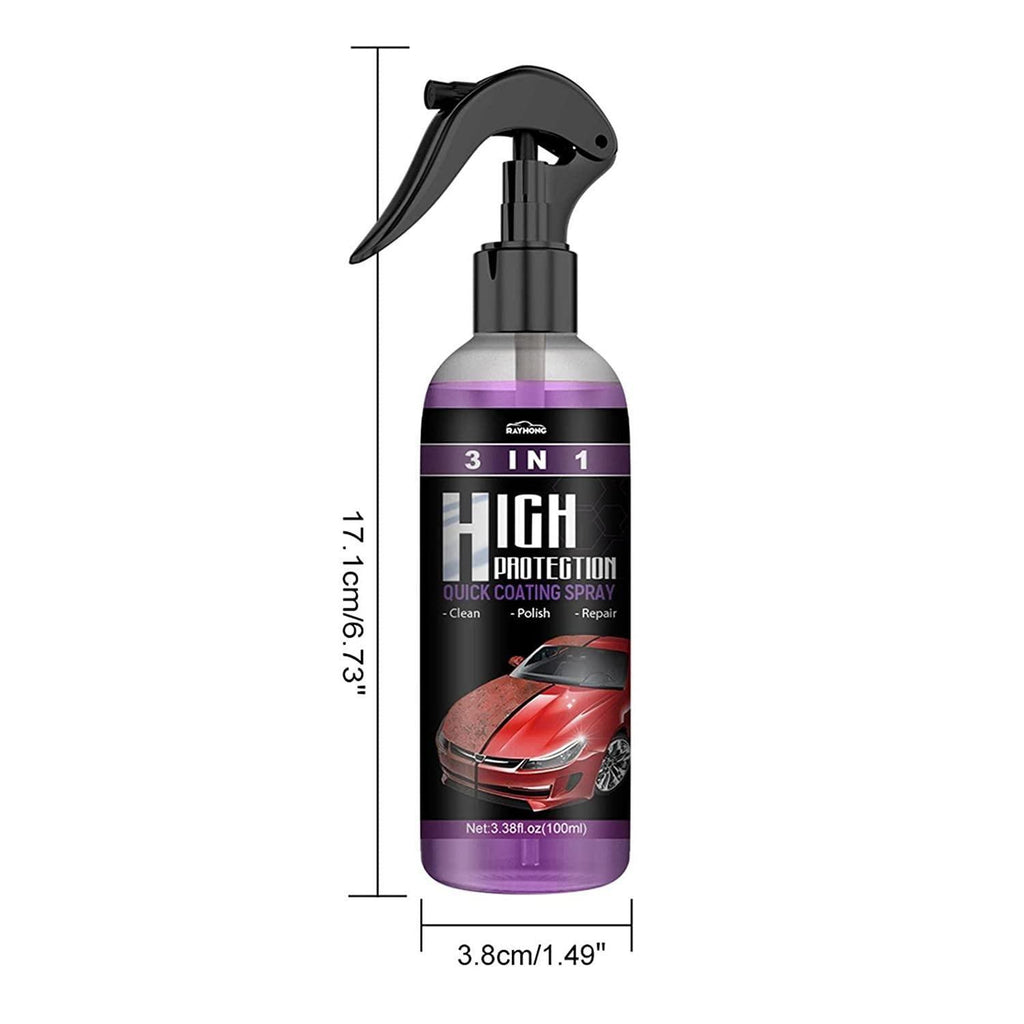 Premium Nano Ceramic Car Coating Spray (Pack of 2) – Hydrophobic Water Repellent, Scratch Concealer & Ultra Gloss Paint Protection for Cars, Bikes & More