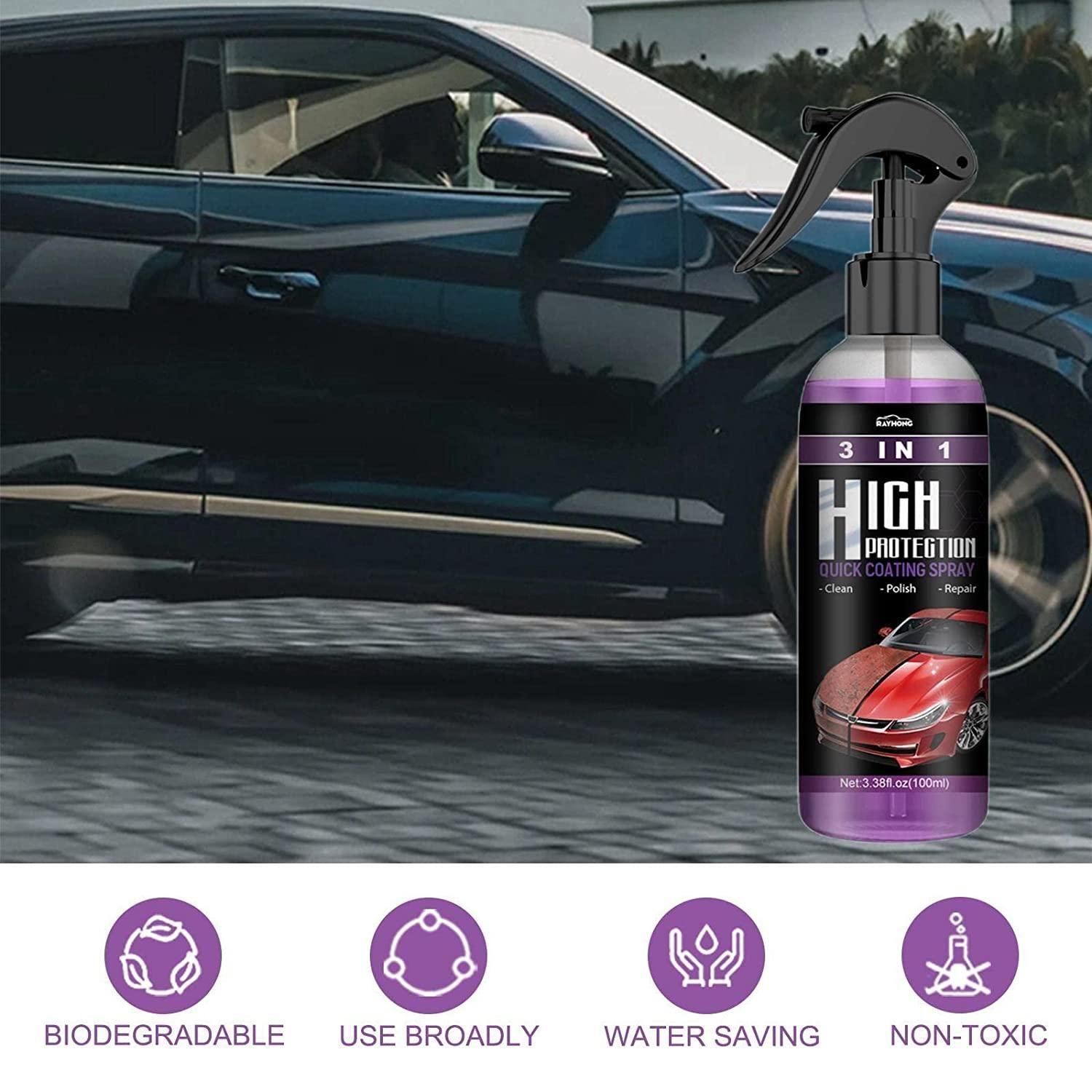 Premium Nano Ceramic Car Coating Spray (Pack of 2) – Hydrophobic Water Repellent, Scratch Concealer & Ultra Gloss Paint Protection for Cars, Bikes & More