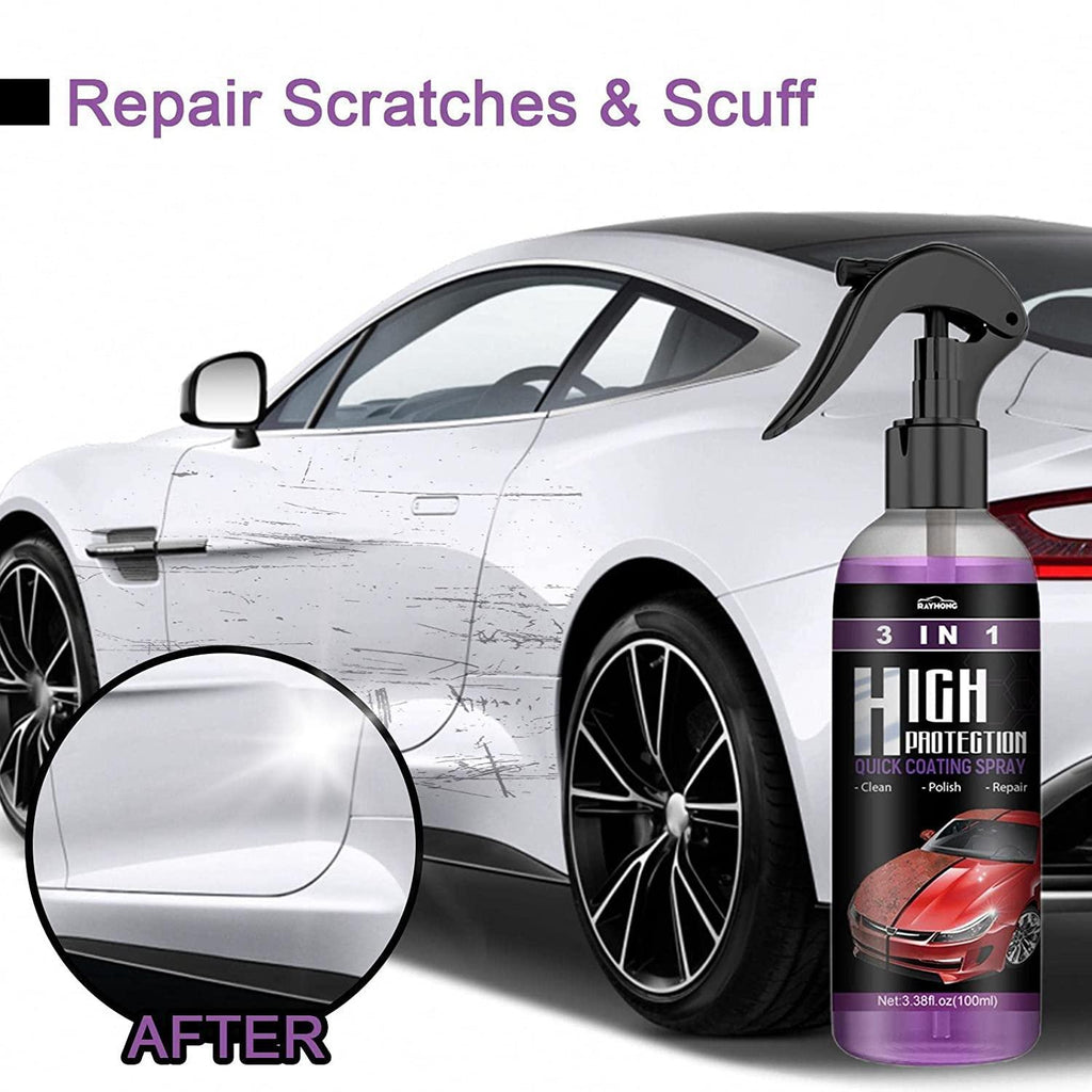 Premium Nano Ceramic Car Coating Spray (Pack of 2) – Hydrophobic Water Repellent, Scratch Concealer & Ultra Gloss Paint Protection for Cars, Bikes & More