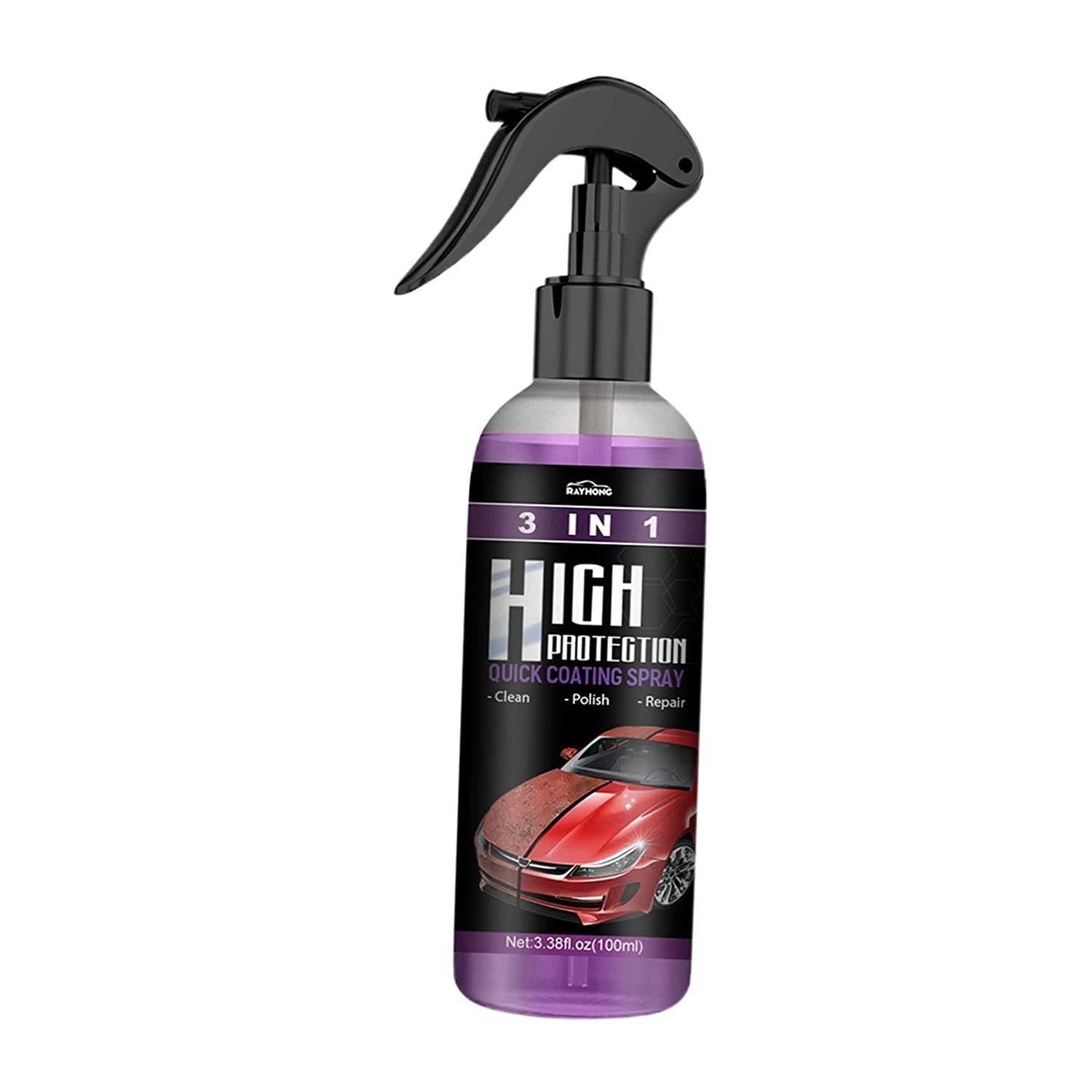 Premium Nano Ceramic Car Coating Spray (Pack of 2) – Hydrophobic Water Repellent, Scratch Concealer & Ultra Gloss Paint Protection for Cars, Bikes & More